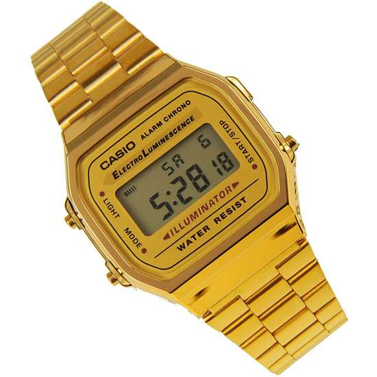 Casio Vintage Gold Digital Unisex Watch - A Timeless Classic! A168WG-9W A168WG-9WDF