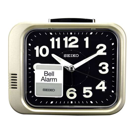 Seiko QHK028G/QHK028GN: The Elegant Gold Quiet Sweep Bell Alarm Clock