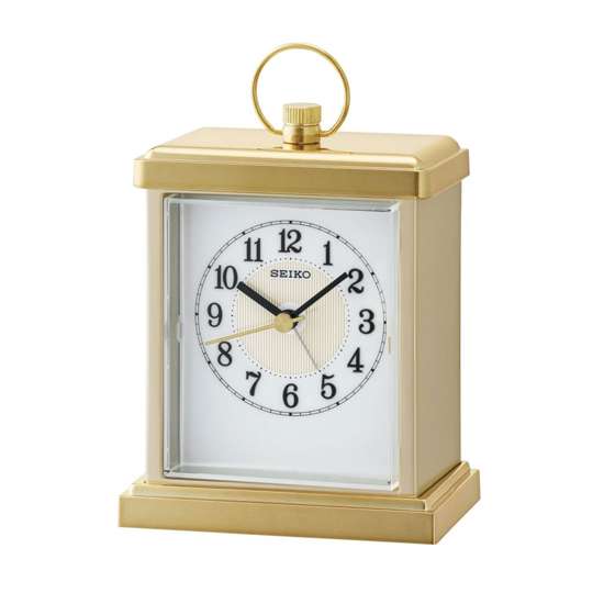Seiko QHE148G QHE148GN Alarm Mantel Clock - Exclusive to Singapore!