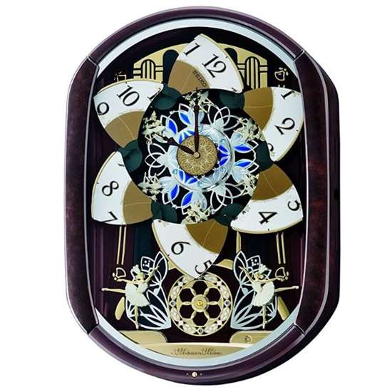 Seiko QXM297B/QXM297BT Swarovski Marionette Wall Clock - A Mesmerizing Timepiece