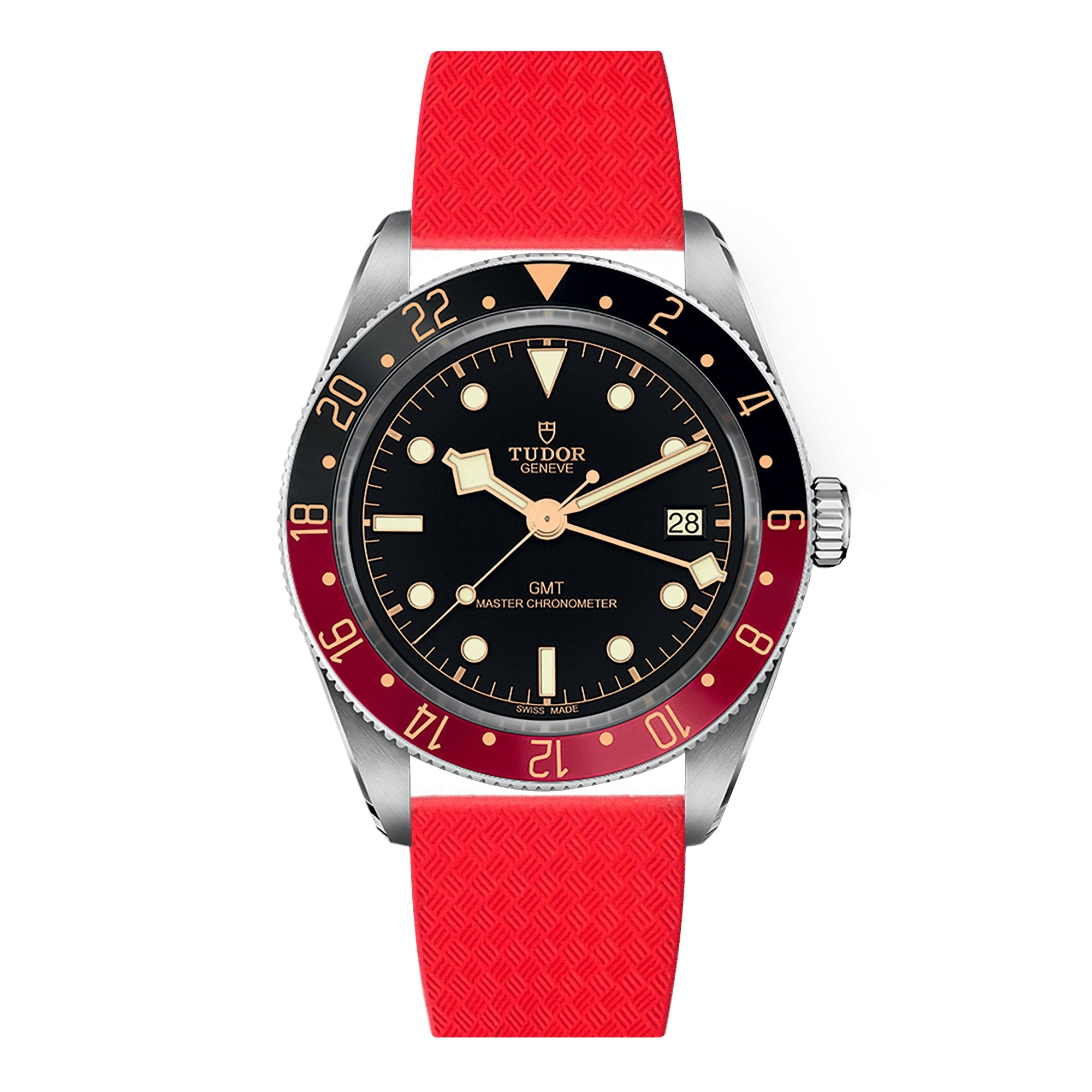 CTS Cut-to-Size FKM Rubber Watch Band for Tudor Black Bay 58 - Quick Release - Black (2435) - Elevate Your Style!