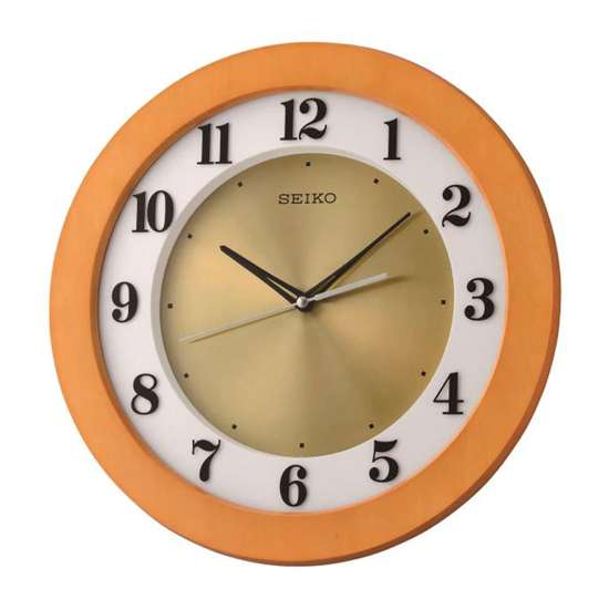 Seiko Exquisite Wood Decor Wall Clock QXA743B (Singapore Exclusive)