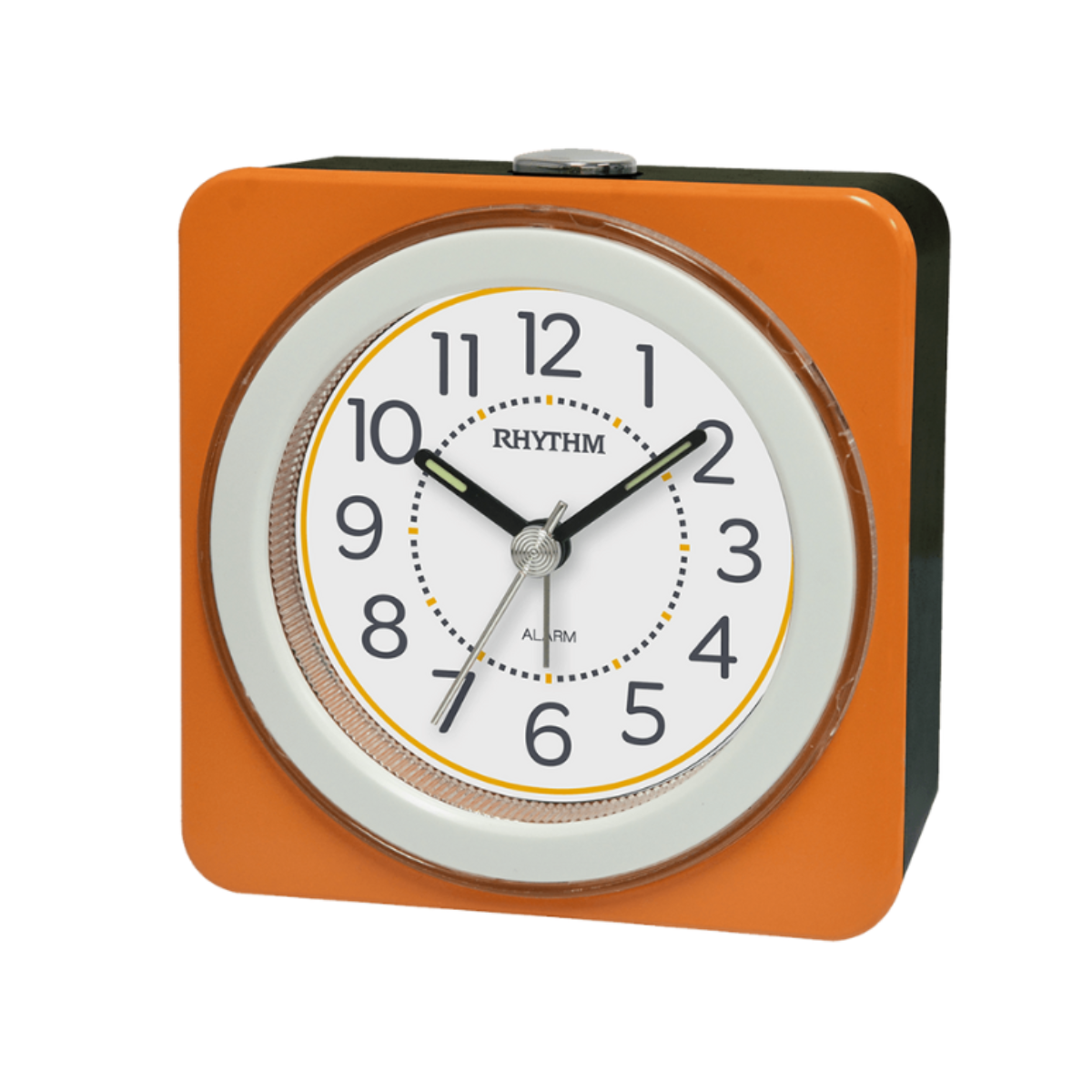Rhythm CRE307NR14 Orange Quartz Alarm Clock - Singapore Exclusive!