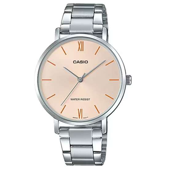 Gorgeous Casio Women's Quartz Pink Dial Watch - LTP-VT01D-4B