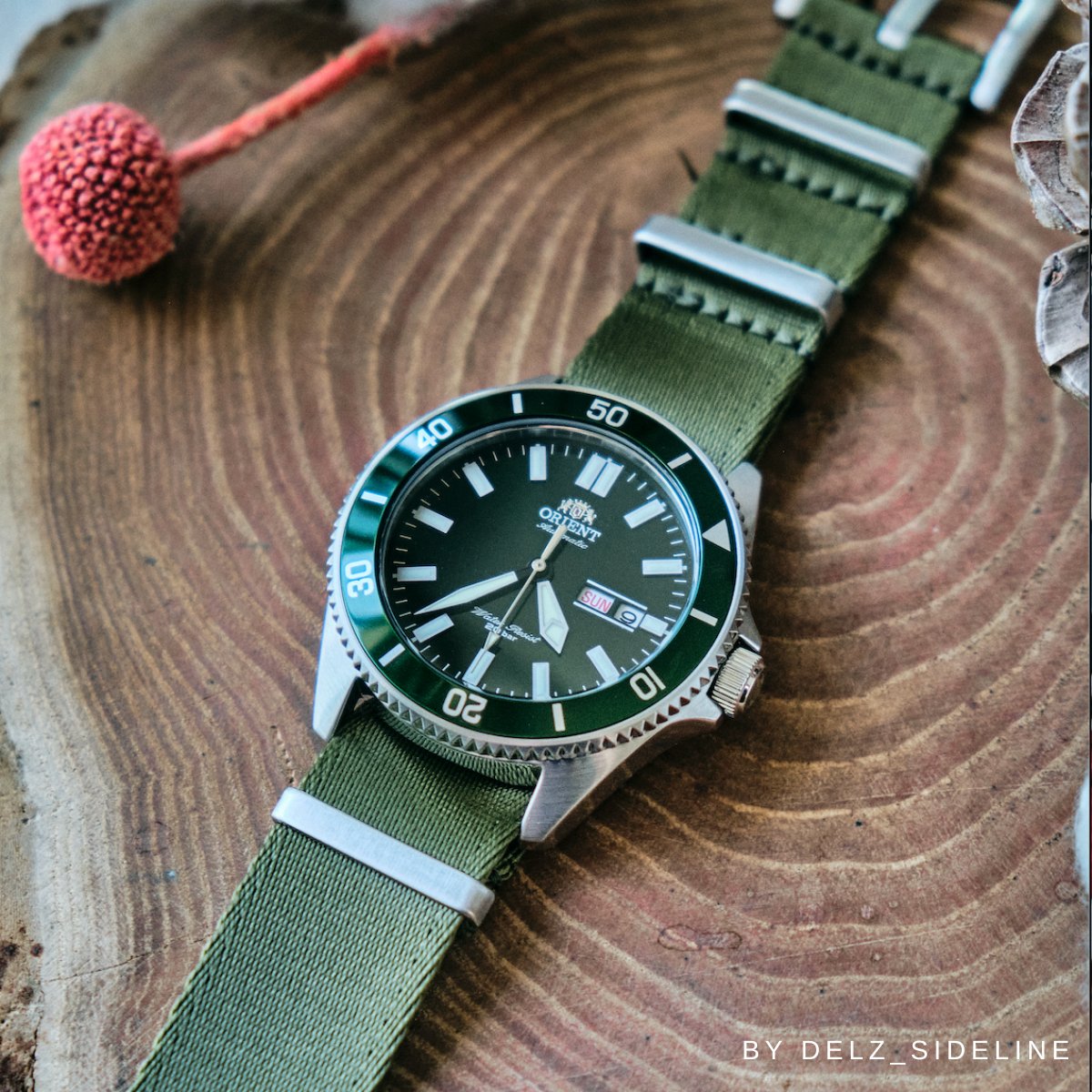 Khaki Seatbelt Ballistic Nylon Watch Band - The Ultimate Comfort and Style