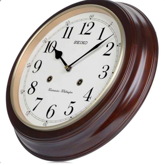 Seiko QXH202Z Westminster Chime Wall Clock - Exclusive to Singapore!