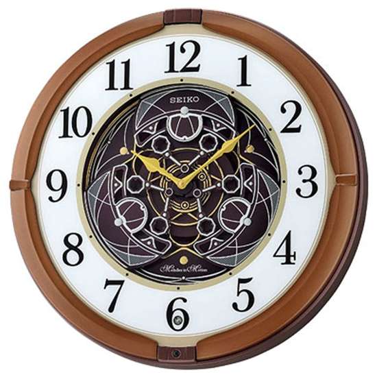 Seiko QXM380B/QXM380BT/QXM380-B Musical Brown Wall Clock: A Melodic Timepiece