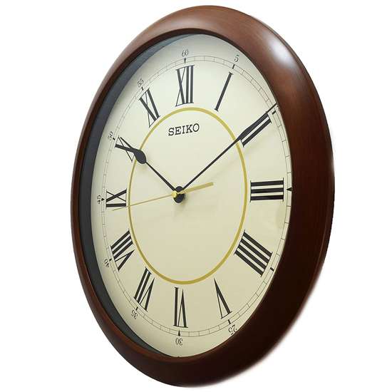 Seiko Wood Style Quiet Sweep Wall Clock QXA598A/QXA598AN - Exclusive to Singapore!