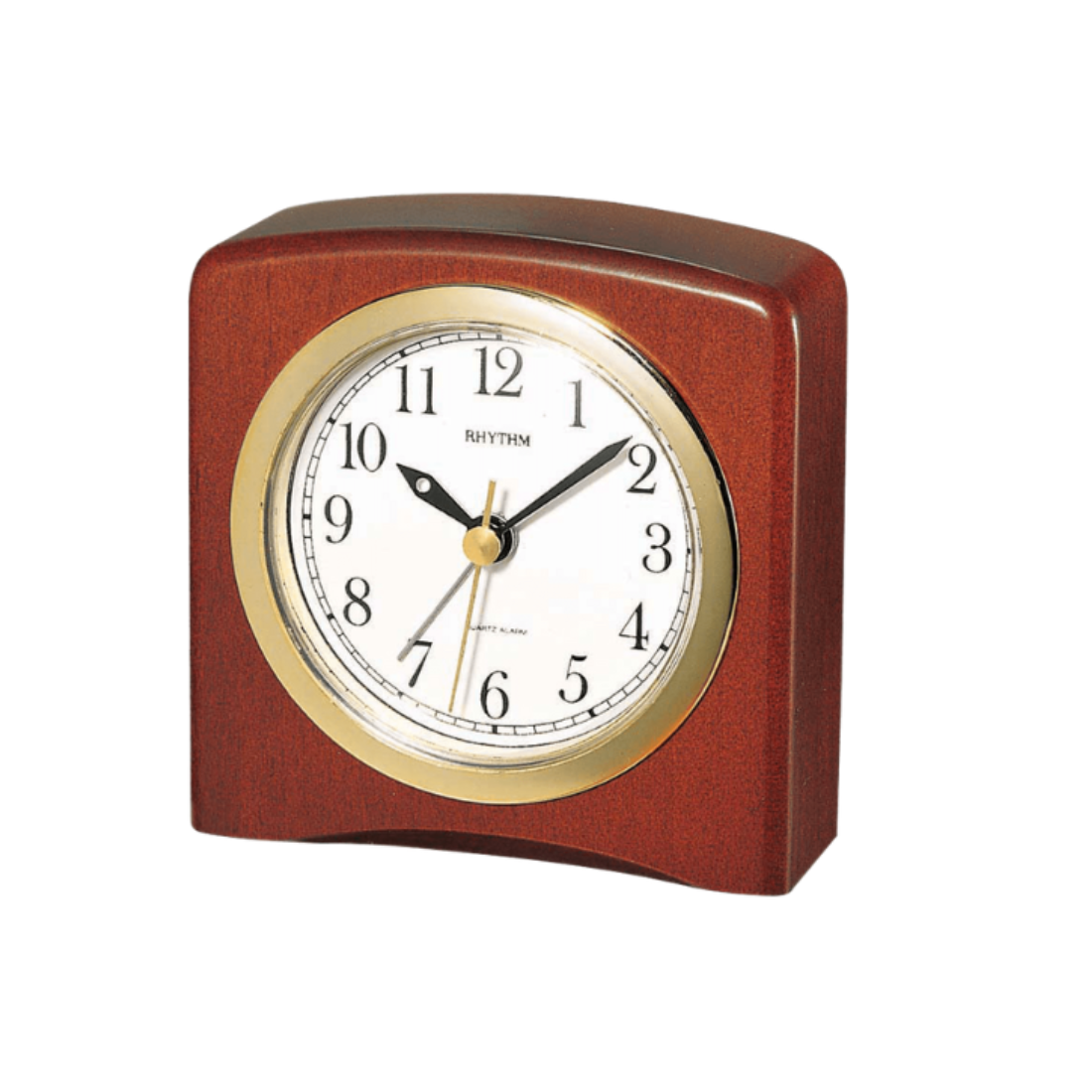 Rhythm Beep Alarm CRE205NR06 Wooden Table Clock - Ideal for Singapore Homes
