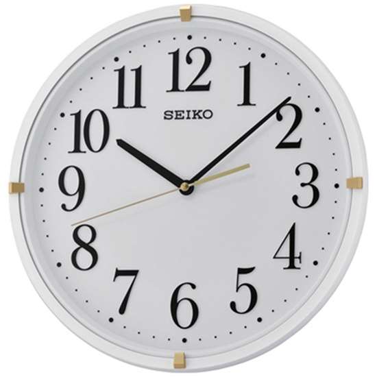 Seiko QXA746W Decorative White Wall Clock - Exclusive to Singapore!