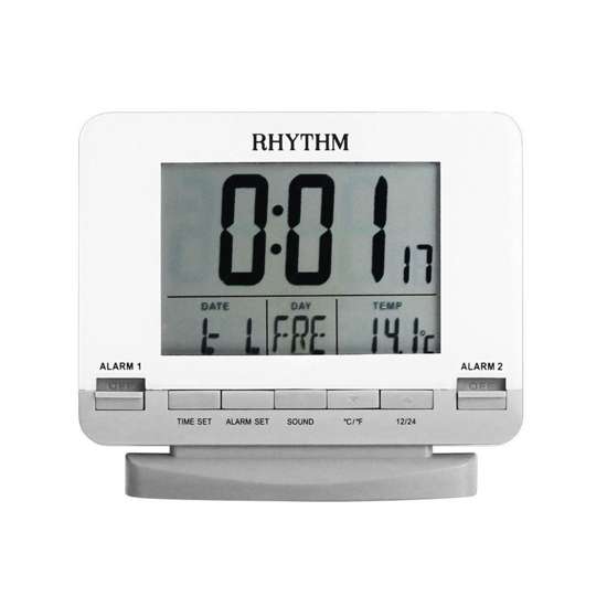 Rhythm LCD Alarm Clock LCT075NR03 - Your Ideal Timekeeper in Singapore!