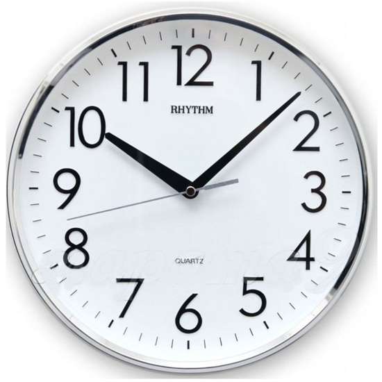 Rhythm CMG716BR19 - Elegant Plastic Wall Clock