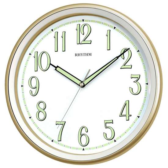 Rhythm Glow-in-the-Dark Wall Clock CMG548NR18 - Exclusive to Singapore