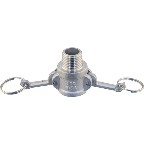 Stunning Stainless Steel Female Cam X 1/2 in. MPT (Type B) Camlock - KL04480