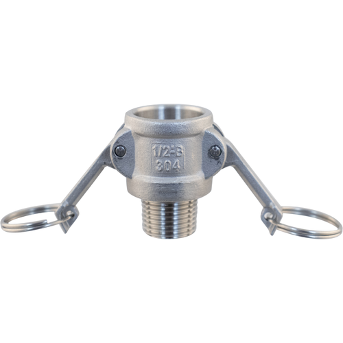 Stunning Stainless Steel Female Cam X 1/2 in. MPT (Type B) Camlock - KL04480