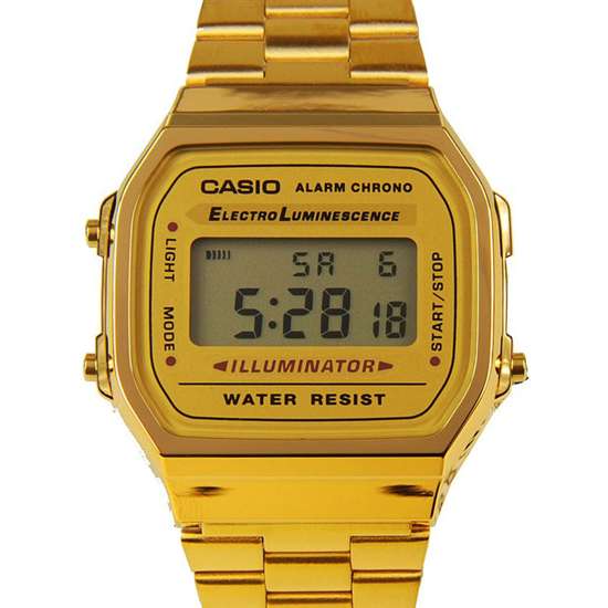 Casio Vintage Gold Digital Unisex Watch - A Timeless Classic! A168WG-9W A168WG-9WDF