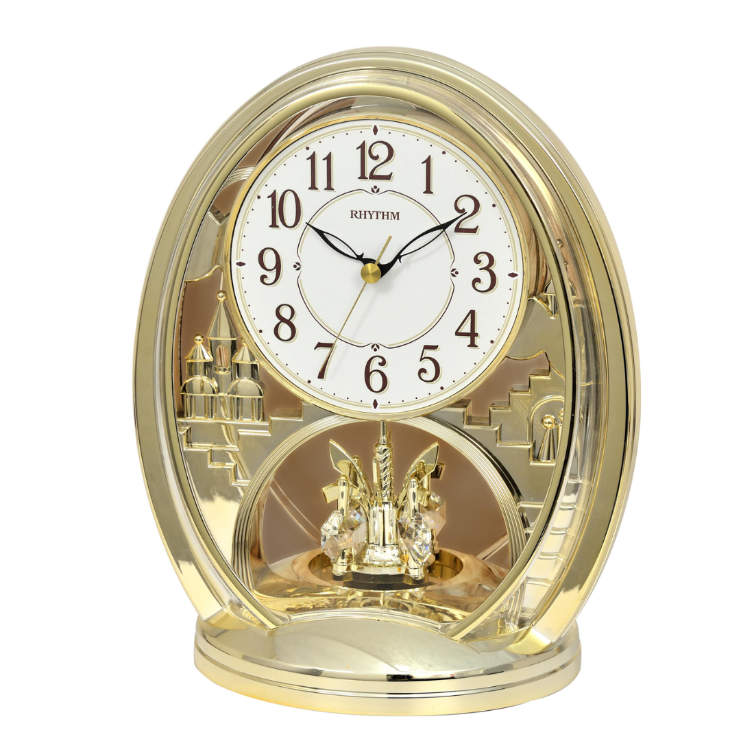 Rhythm 4SG768WT18 Quartz Enchantment II Mantel Clock - A Singapore Exclusive!