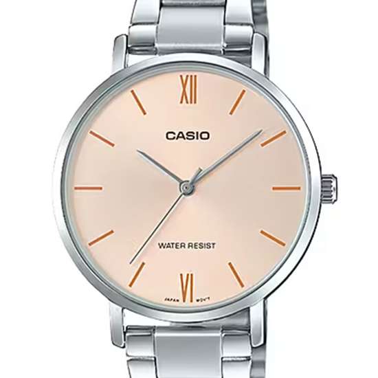 Gorgeous Casio Women's Quartz Pink Dial Watch - LTP-VT01D-4B