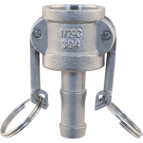 Stunning Stainless Steel Female Cam X 1/2 in. Barb (Type C) Camlock - KL04497
