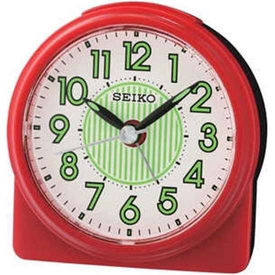 Seiko QHE177R/QHE177RN Red Table Alarm Clock - Exclusive to Singapore!