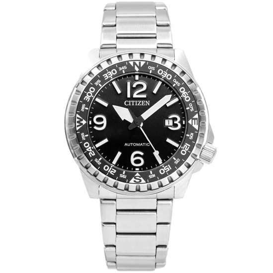 Citizen NJ2190-85E Automatic Stainless Steel Watch with Black Dial - A Must-Have for Men!