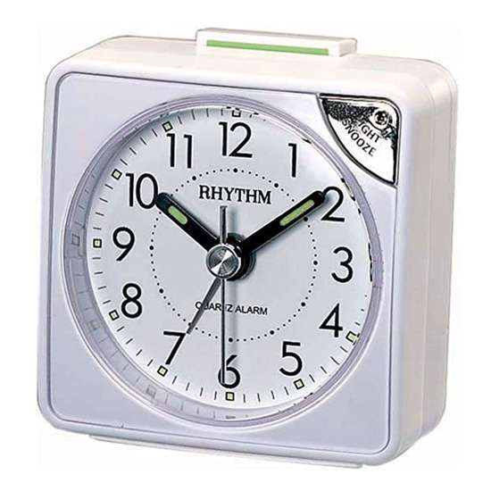 Rhythm CRE211NR03 Alarm Clock - Exclusive to Singapore!