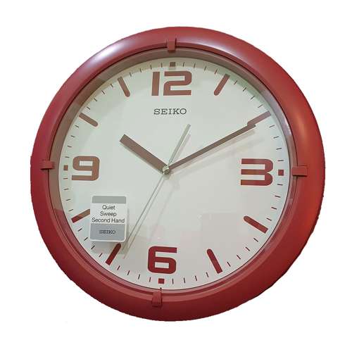 Seiko Red Wall Clock QXA767R/QXA767RN - Exclusive to Singapore