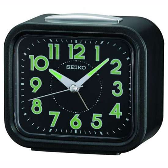 Seiko QHK023J Black Bell Alarm Clock - A Stylish Wake - Up Companion