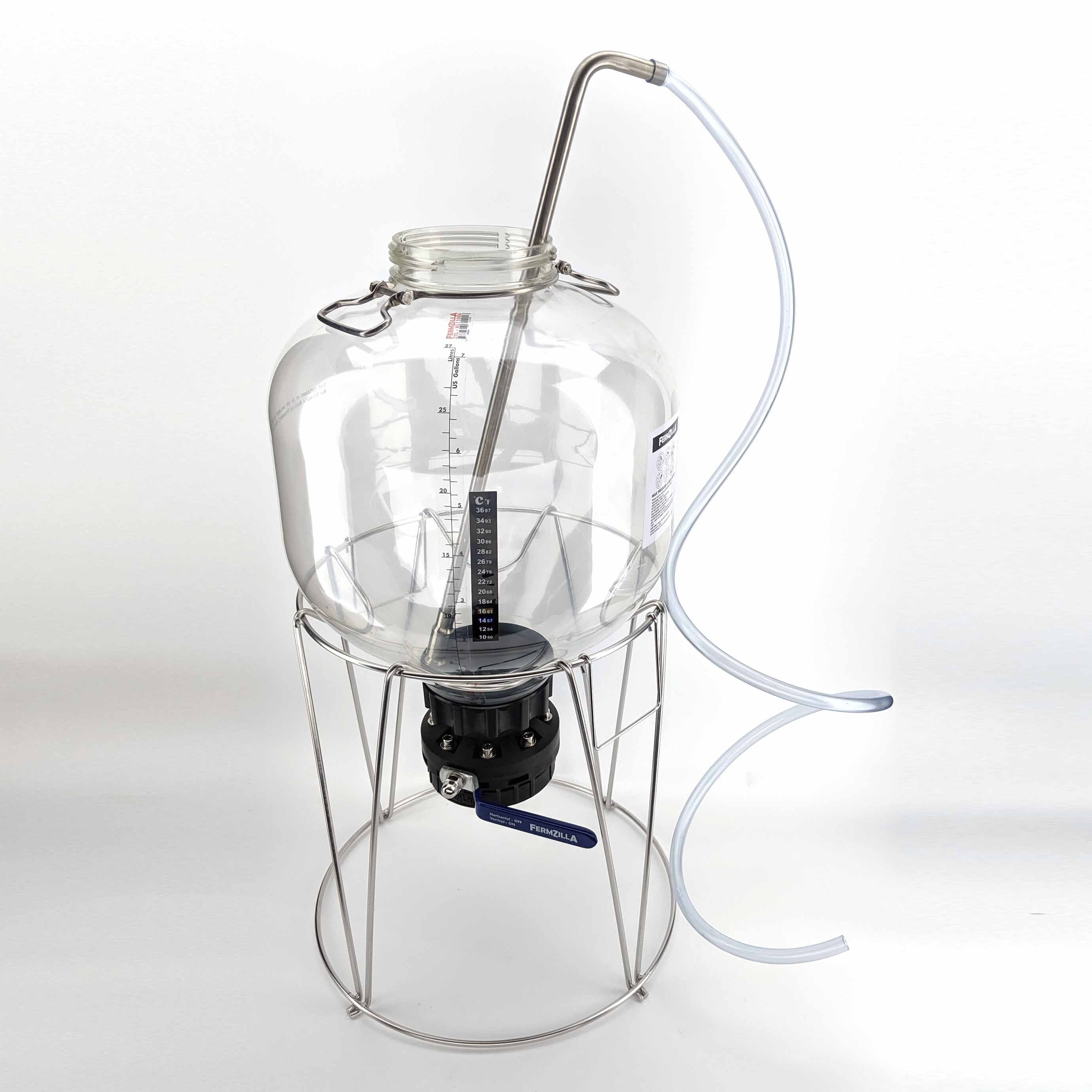 KegLand's Auto Siphon Easy Jiggler Stainless Steel Racking Cane - KL14021: The Ultimate Siphoning Solution!