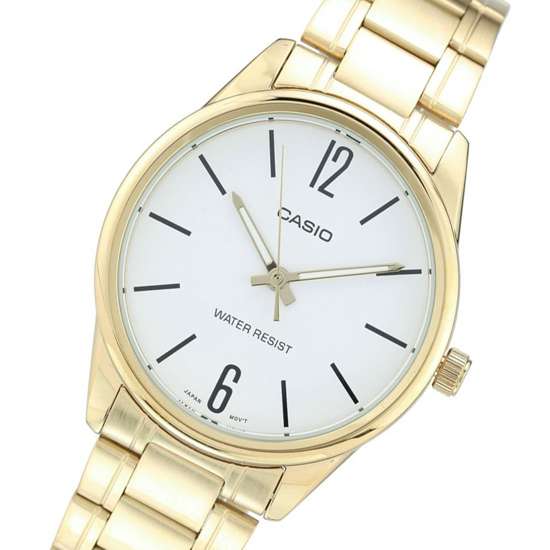 Casio Men's Stylish Gold Watch MTP-V005G-7B