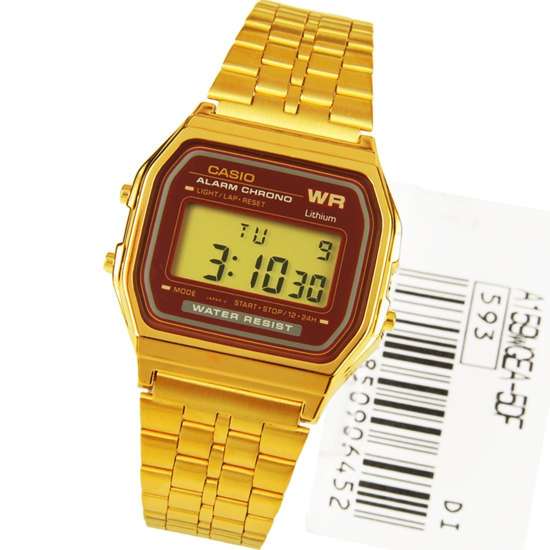 Casio A159WGEA-5DF: Vintage Retro Alarm Chrono Digital Watch