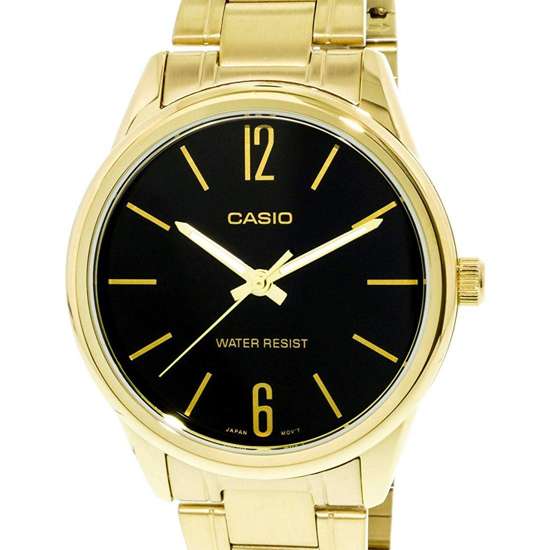 Casio Men's Stylish Gold Watch MTP-V005G-1B