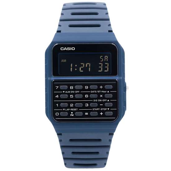 Casio Retro Blue Calculator Watch: A Vintage Timepiece with Modern Functionality