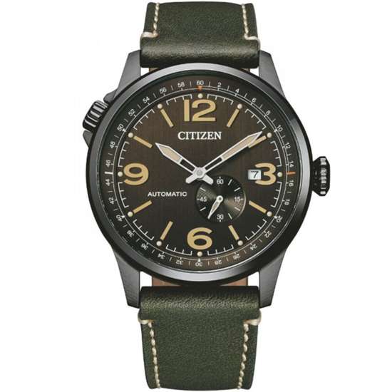 Citizen Automatic NJ0147-18X Men's Leather Pilot Watch - A Timeless Classic!