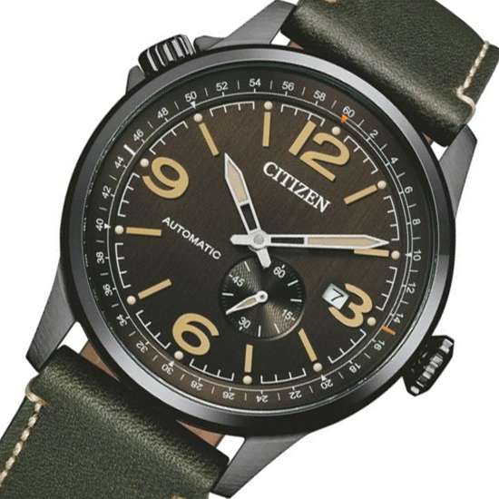 Citizen Automatic NJ0147-18X Men's Leather Pilot Watch - A Timeless Classic!