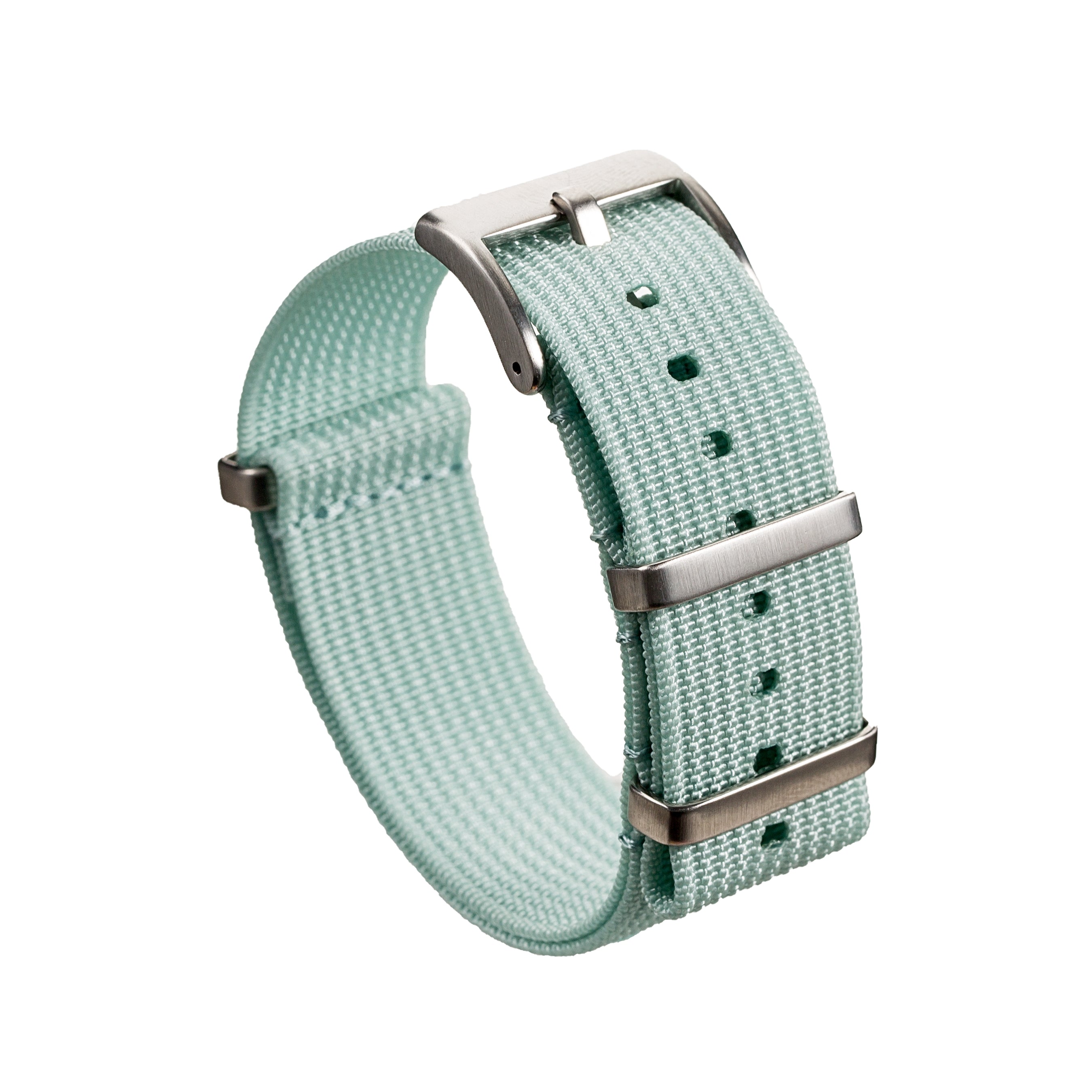 Vibrant Orange Ribbed Ballistic Nylon Watch Strap (2416) - Upgrade Your Timepiece Now!