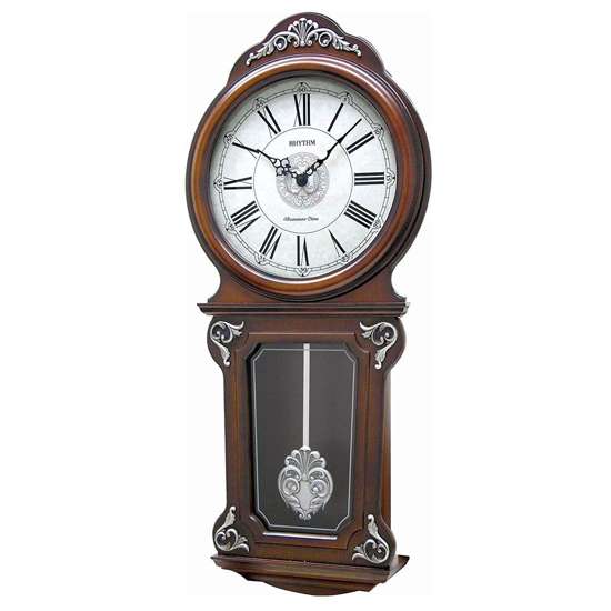 Rhythm CMJ380CR06 Pendulum Clock - Exclusive to Singapore!