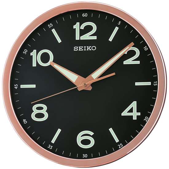 Seiko Rose Gold Wall Clock QXA679P/QXA679PN - Exclusive to Singapore!