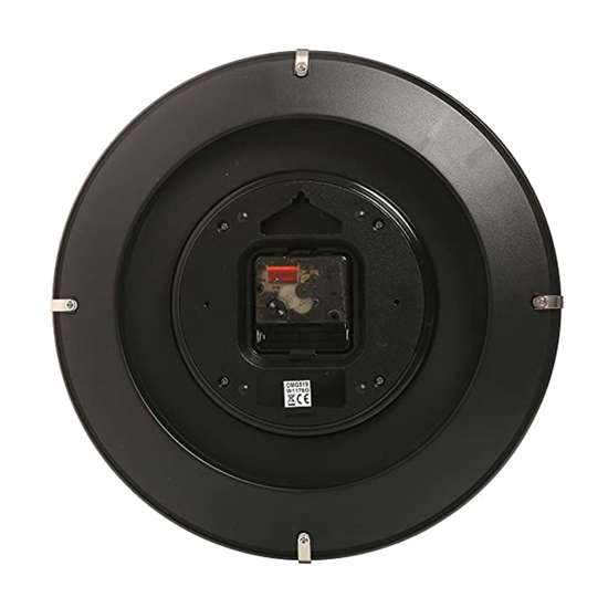 Stunning Rhythm Black Glass Analog Wall Clock CMG519NR71 (Singapore Only)