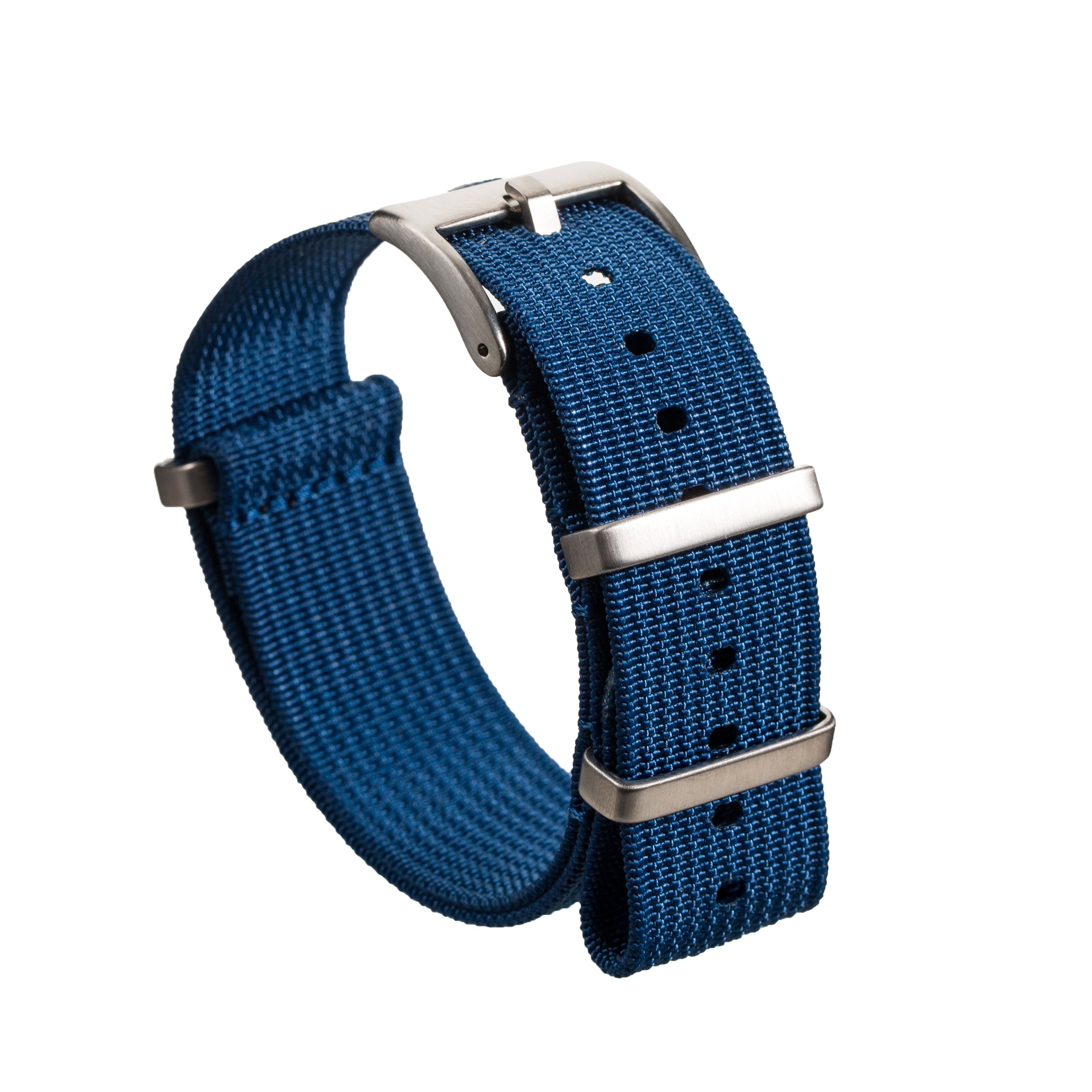 Vibrant Orange Ribbed Ballistic Nylon Watch Strap (2416) - Upgrade Your Timepiece Now!