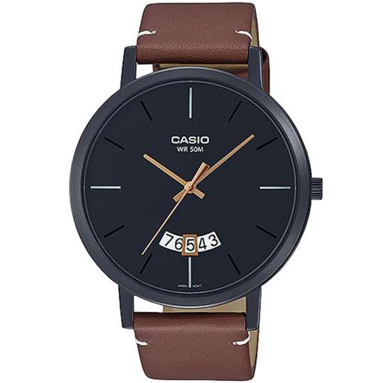 Casio Men's Stylish Leather Quartz Watch MTP - B100BL - 1EV