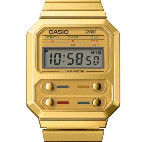 Casio Vintage Gold Unisex Digital Watch - A100WEG-9A: A Timeless Classic