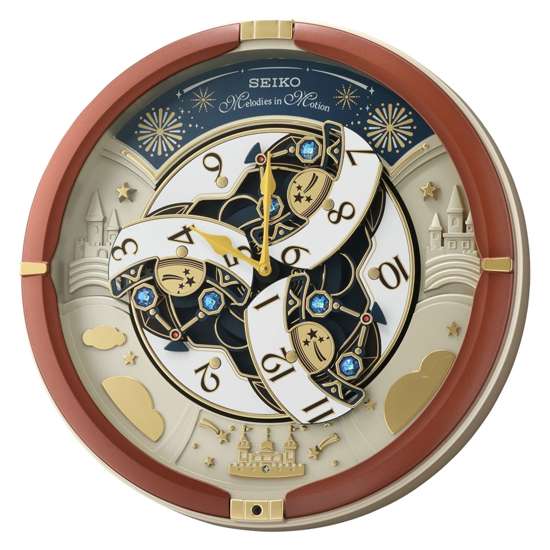 Seiko QXM378B Brown Decorative Musical Wall Clock - A Charming Timepiece