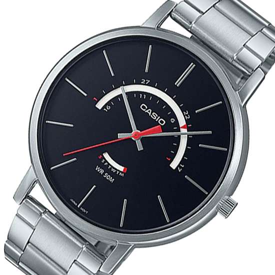 Casio Quartz MTP-B105D-1AV: Stylish Male Stainless Watch