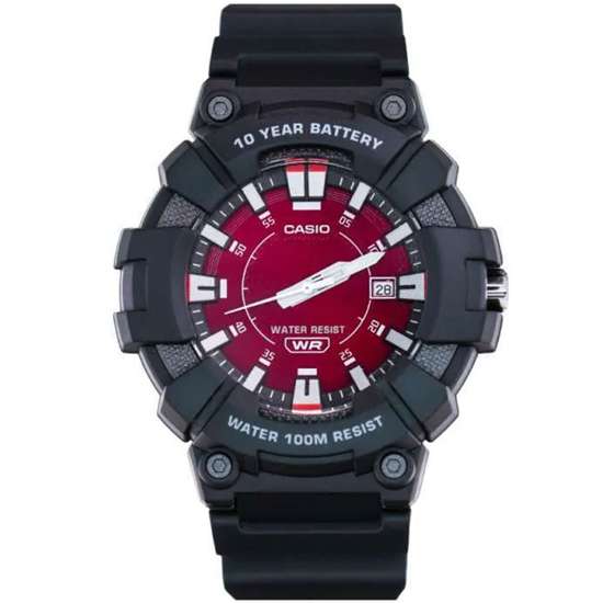 Casio Youth Red Dial Analog MW-610H-4A Sporty Watch - A Must-Have for Active Teens!