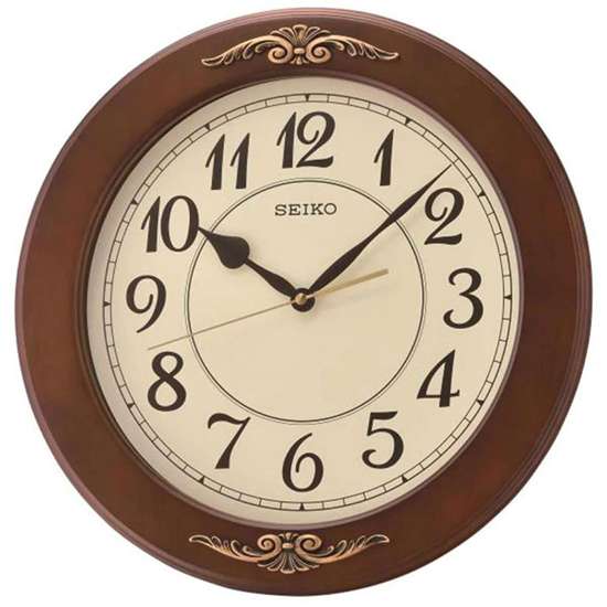 Seiko QXA745B Exquisite Wooden Wall Clock - Exclusive to Singapore!