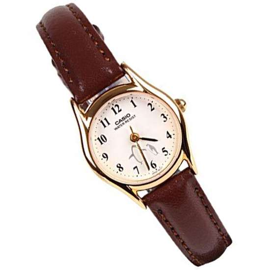 Casio Ladies Penguin Leather Watch - LTP-1094Q-7B6: A Charming Timepiece!