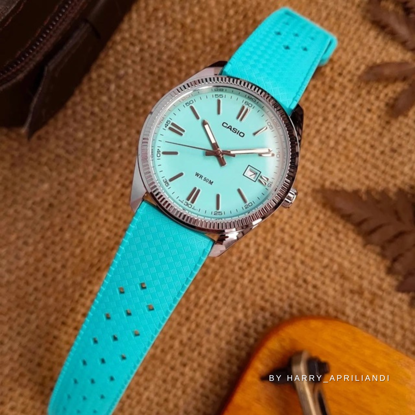 Calypso Style FKM Rubber Watch Strap - Quick-Release - Vibrant Green (2422)