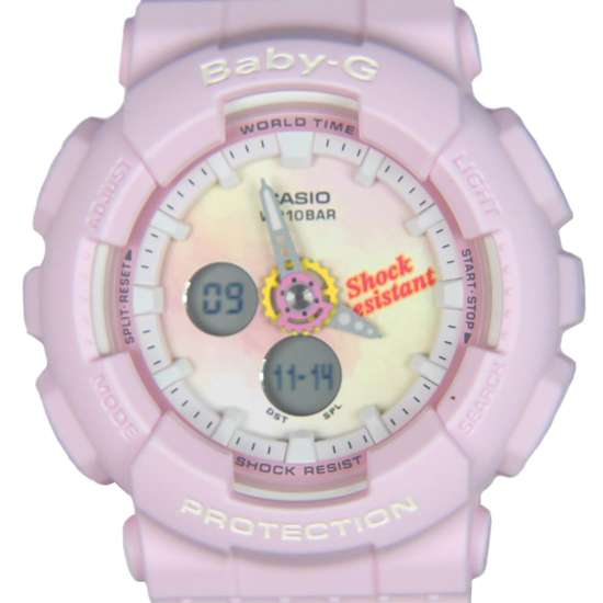 Casio Baby-G BA-120TG-4A Pink Tie-Dye Edition Watch - A Fashion Statement!