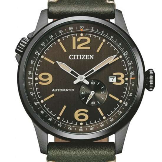 Citizen Automatic NJ0147-18X Men's Leather Pilot Watch - A Timeless Classic!